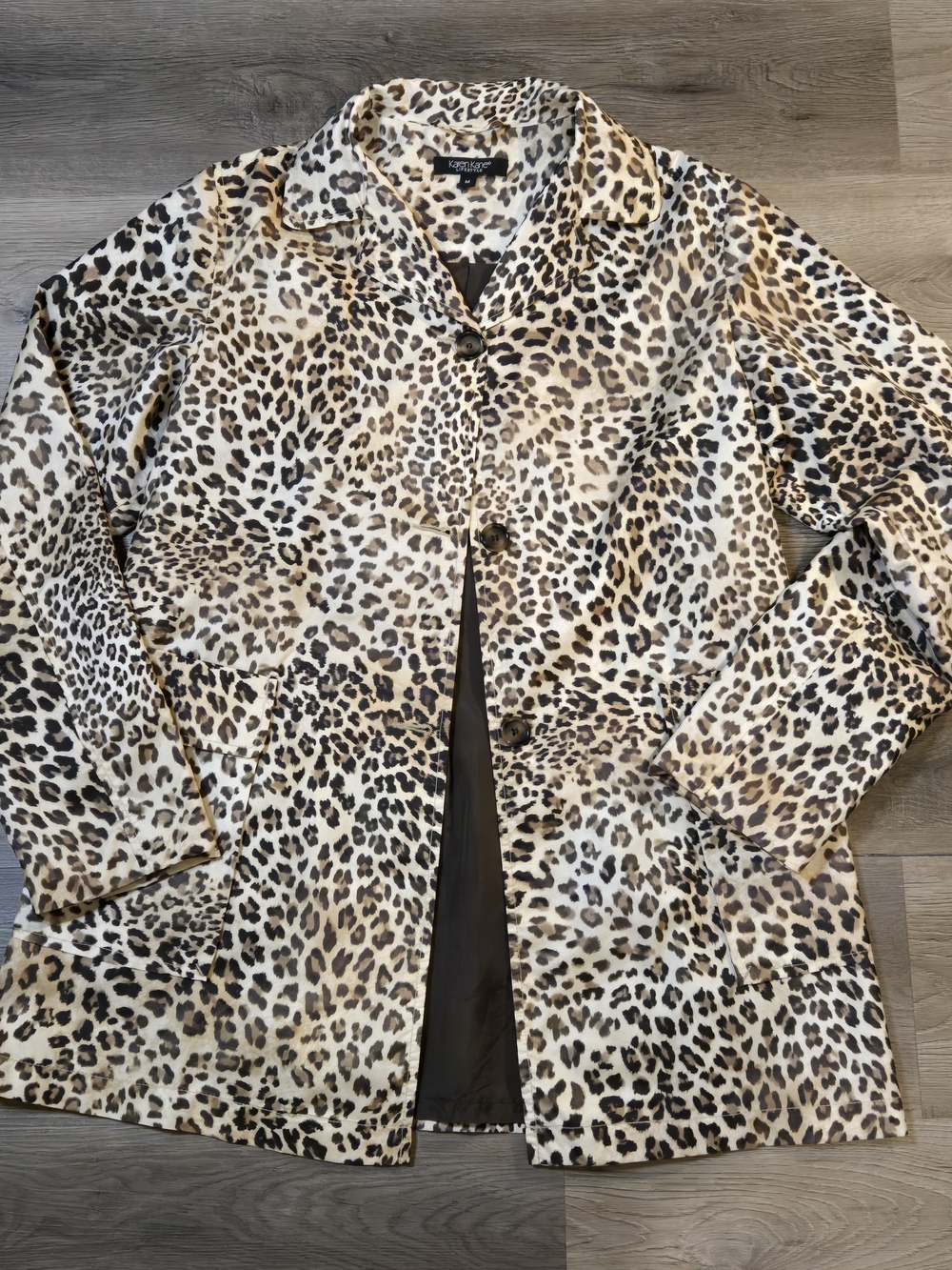 Karen Kane Lifestyle leopard print button-up jacket
